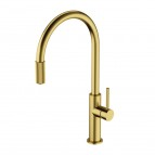 Omnires Switch Virtuves krāns ar filtrēšanas sistēmu, Brushed Brass