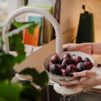 Omnires Switch Virtuves krāns ar ūdens filtrēšanas sistēmu, Matt White 4