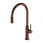 Omnires Switch virtuves maisītājs ar filtru, Brushed antique copper