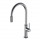 Omnires Switch virtuves maisītājs ar filtru sistēmu, Brushed nickel