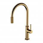 Omnires Switch virtuves maisītājs ar filtru sistēmu, Brushed gold