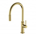 Omnires Switch virtuves pull-out maisītājs ar filtru, Brushed brass