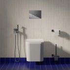 Omnires Fontana Rimless tualetes pods ar SC vāku, Balts 2