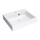Omnires Thasos M+ izlietne ar pārplūdi 50x42 cm, Gloss white