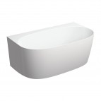 Omnires Valencia M+ vanna pie sienas 148x86 cm, Gloss white