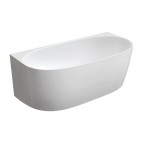 Omnires Valencia M+ vanna pie sienas 158x77 cm, Gloss white
