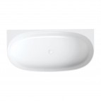 Omnires Valencia M+ vanna pie sienas 158x77 cm, Gloss white 4