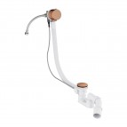 Omnires vannas sifons ar pop-up funkciju un pārplūdi, Brushed copper