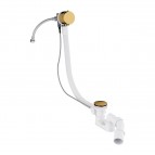 Omnires vannas sifons ar pop-up funkciju un pārplūdi, Polished gold