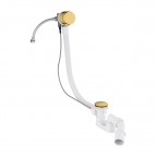 Omnires vannas sifons ar pop-up funkciju un pārplūdi, Brushed gold