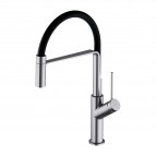 Omnires Vita virtuves maisītājs ar izvelkamu izteci, Brushed nickel