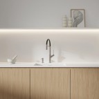 Omnires Vita virtuves maisītājs ar izvelkamu izteci, Brushed nickel 3