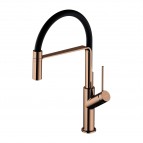 Omnires Vita virtuves maisītājs ar izvelkamu izteci, Polished copper