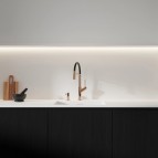 Omnires Vita virtuves maisītājs ar izvelkamu izteci, Polished copper 3