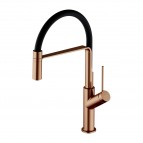 Omnires Vita virtuves maisītājs ar izvelkamu izteci, Brushed copper