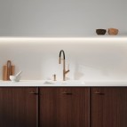Omnires Vita virtuves maisītājs ar izvelkamu izteci, Brushed copper 3