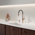 Omnires Vita virtuves maisītājs ar izvelkamu izteci, Brushed copper 4