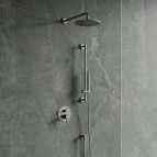 Omnires Y 2-ceļu iebūvējama dušas sistēma, Brushed nickel 3