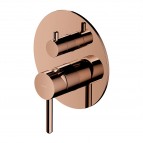 Omnires Y 3-ceļu iebūvējams vannas/dušas maisītājs, Polished copper
