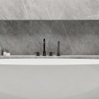 Omnires Y 4 caurumu vannas maisītājs, Matt Black 3