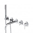 Omnires Y 5 caurumu vannas maisītājs ar garu snīpi, Chrome