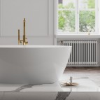 Omnires Y Augsts grīdas vannas maisītājs, Polished Gold 3