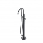 Omnires Y brīvi stāvošs vannas/dušas maisītājs, Brushed nickel