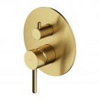 Omnires Y iebūvējams 2 ceļu dušas maisītājs, Brushed brass