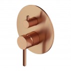 Omnires Y iebūvējams 2 ceļu dušas maisītājs, Brushed copper