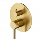 Omnires Y iebūvējams 2 ceļu dušas maisītājs, Brushed gold