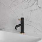 Omnires Y Izlietnes maisītājs, Matt Black/ Polished Gold 4