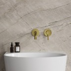 Omnires Y Izlietnes maisītājs, slēpta uzstādīšana, Brushed Brass 3