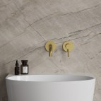 Omnires Y Izlietnes maisītājs, slēpta uzstādīšana, Brushed Brass 4