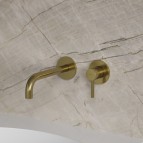 Omnires Y Izlietnes maisītājs, slēpta uzstādīšana, Brushed Brass 3