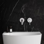 Omnires Y Izlietnes maisītājs, slēpta uzstādīšana, Brushed Nickel 4