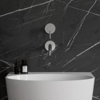 Omnires Y Izlietnes maisītājs, slēpta uzstādīšana, Chrome 4