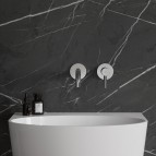 Omnires Y Izlietnes maisītājs, slēpta uzstādīšana, Chrome 3