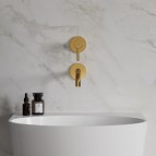 Omnires Y Izlietnes maisītājs, slēpta uzstādīšana, Polished Gold 3