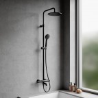 Omnires Y Termostatiska vannas sistēma, Matt black 3