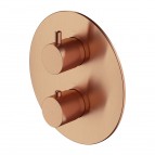 Omnires Y Termostatiskais dušas/vannas maisītājs, Brushed Copper