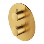Omnires Y Termostatiskais dušas/vannas maisītājs, Brushed Gold