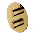 Omnires Y Termostatiskais dušas/vannas maisītājs, Polished Gold
