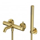 Omnires Y Vannas maisītājs ar dušas komplektu, Brushed Brass