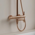Omnires Y vannas/dušas sistēma, Polished copper 4