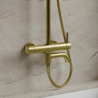 Omnires Y vannas/dušas sistēma, Brushed brass 4