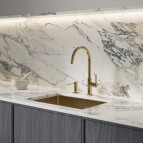 Omnires Y Virtuves maisītājs, Brushed Brass 3