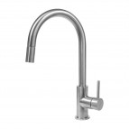 Omnires Y virtuves maisītājs ar izvelkamu snīpi, Brushed steel