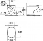 Bau Rimless piekaramais pods ar SC/QR vāku 2