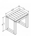 KAME Vannas istabas sols 48cm 2