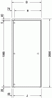 OpenSpace душевые двери 88.5x205 4
